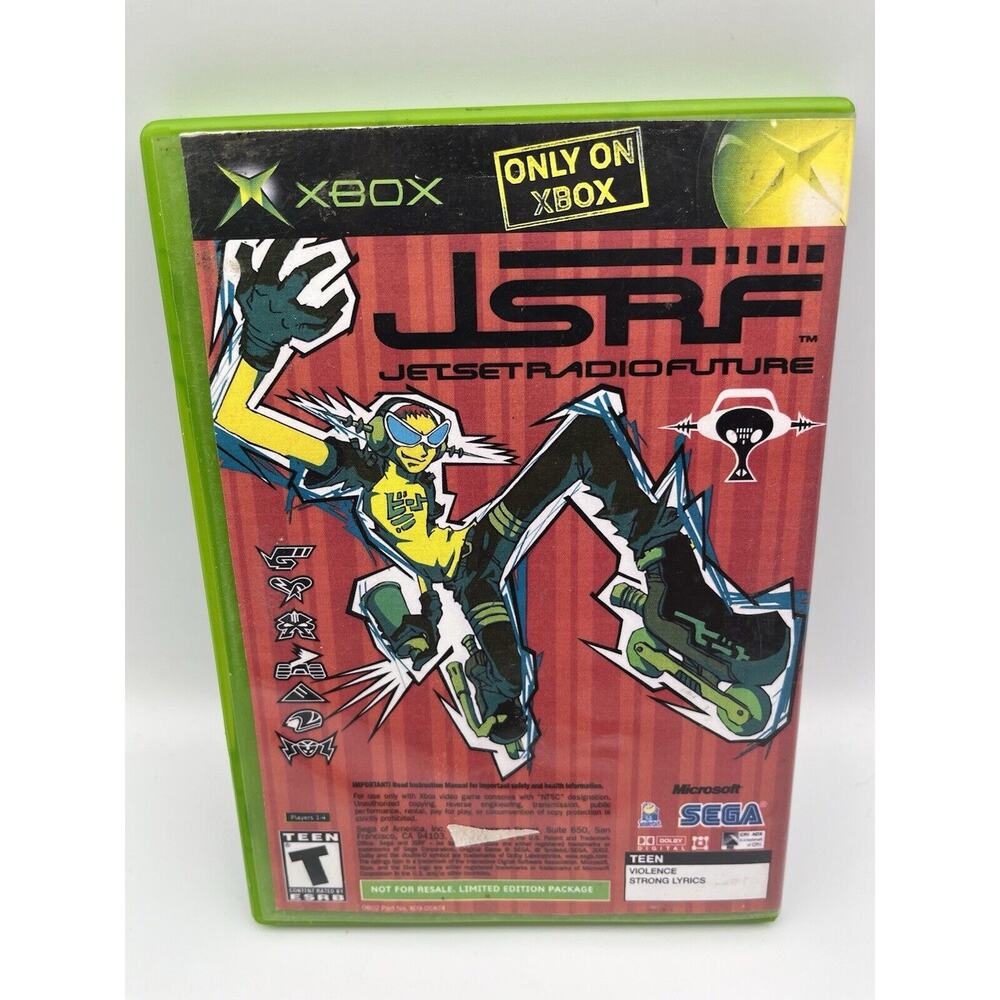 JSRF Jet Set Radio Future & Sega GT 2002 Microsoft Xbox TESTED